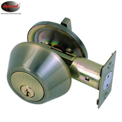 Single Cylinder Deadbolt Lock Hyland OEM D101AB South America , stainless steel wooden door lock